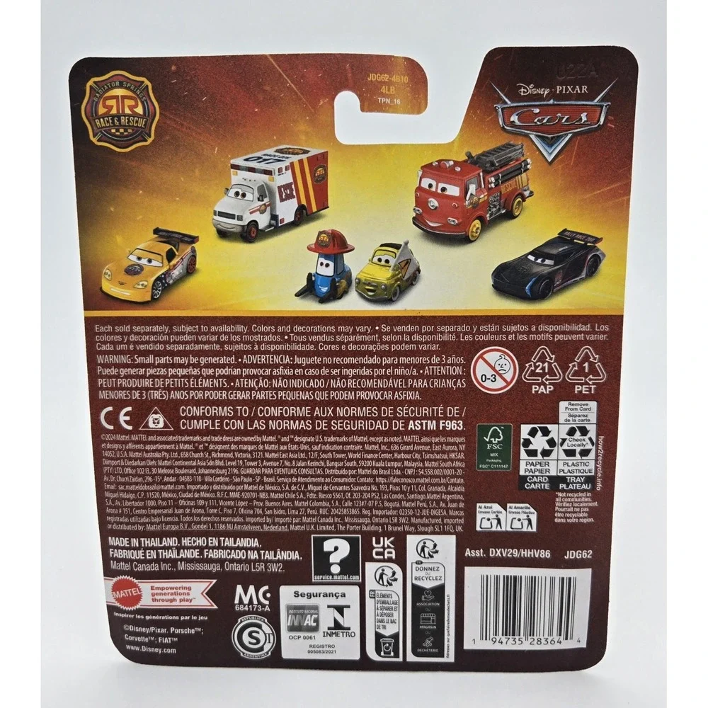 2025 Disney Pixar Cars Race & Rescue‎ Sally Porsche Diecast Car New